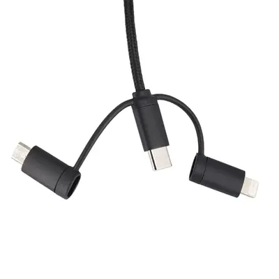 Kabel 4w1 z podświetlnym logo - LH-ZM02