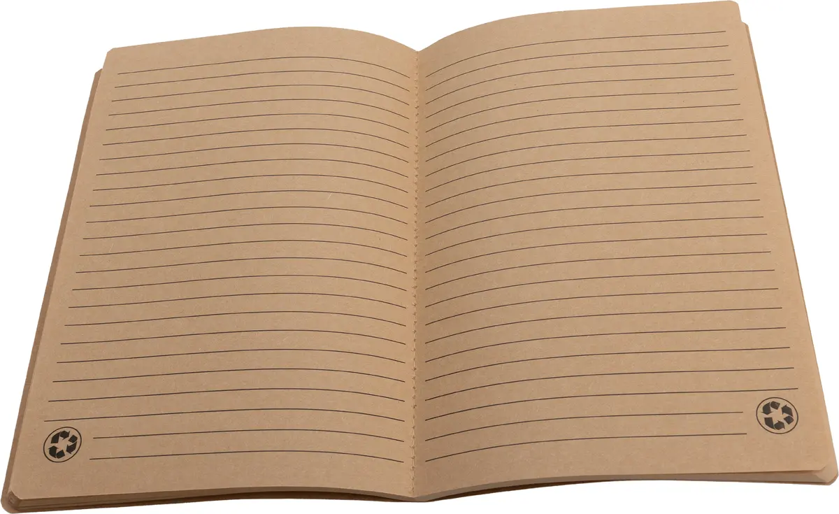Notatnik A5 w linie z papieru z recyklingu BENEDETTO