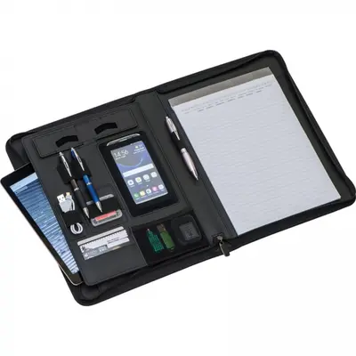 Folder A4 z notatnikiem w linie i kieszenią na tablet ISAIAH