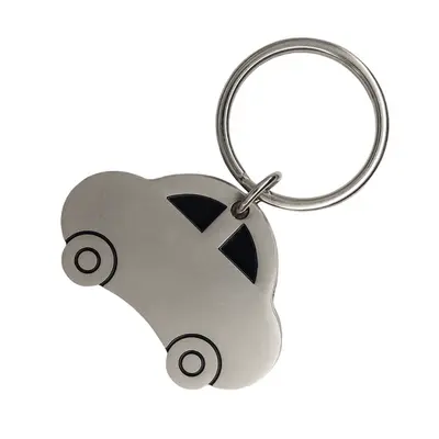 Brelok metalowy Auto, srebrny