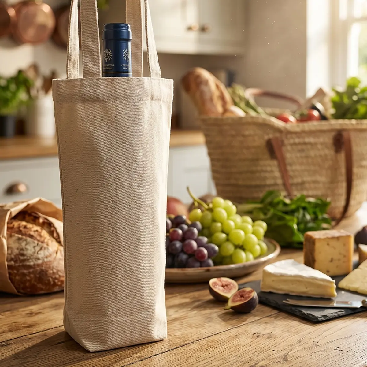Torba bawełniana na wino 220 g/m2 ROBIN