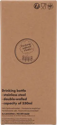 Kubek termiczny 550 ml ze stali z recyklingu DANA