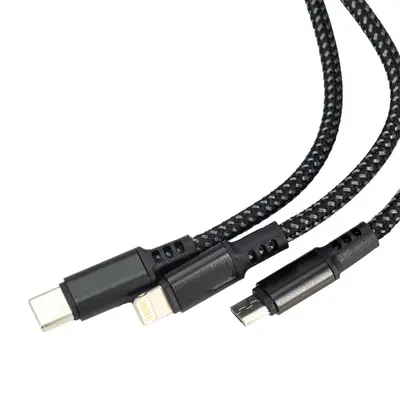 Kabel do ładowania 3w1 z podświetlanym logo Pierre Cardin