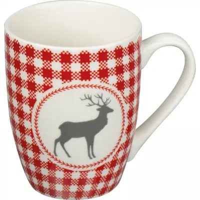 Zestaw 2 świątecznych kubków porcelanowych 300 ml ARMIN