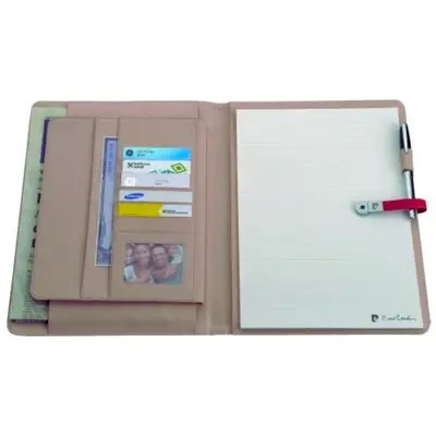 Folder z notatnikiem w linie i pamięcią USB 8GB DIMITRI Pierre Cardin