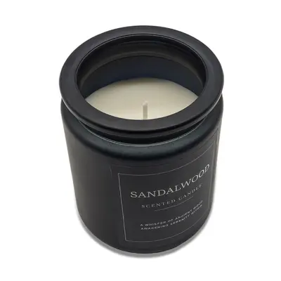 Świeca zapachowa Sandalwood, czarny