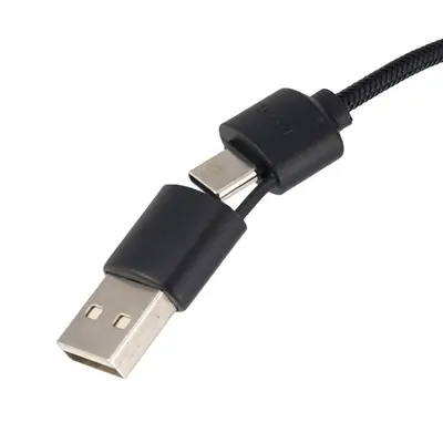 Kabel z ładowarką indukcyjną 4w1 w drewnianej obudowie - i5w
