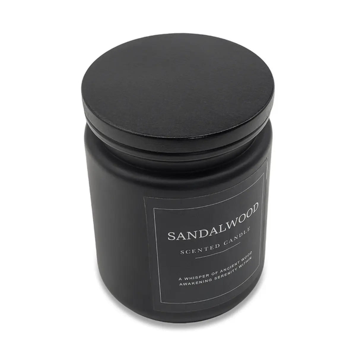 Świeca zapachowa Sandalwood, czarny