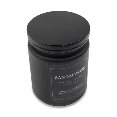 Świeca zapachowa Sandalwood, czarny