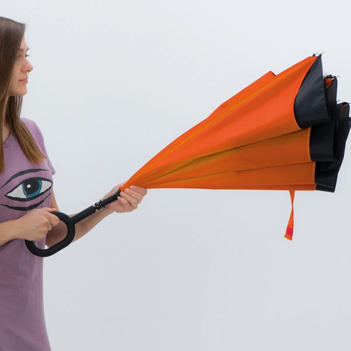 Parasol manualny odwrócony ø120 cm OLIVIA