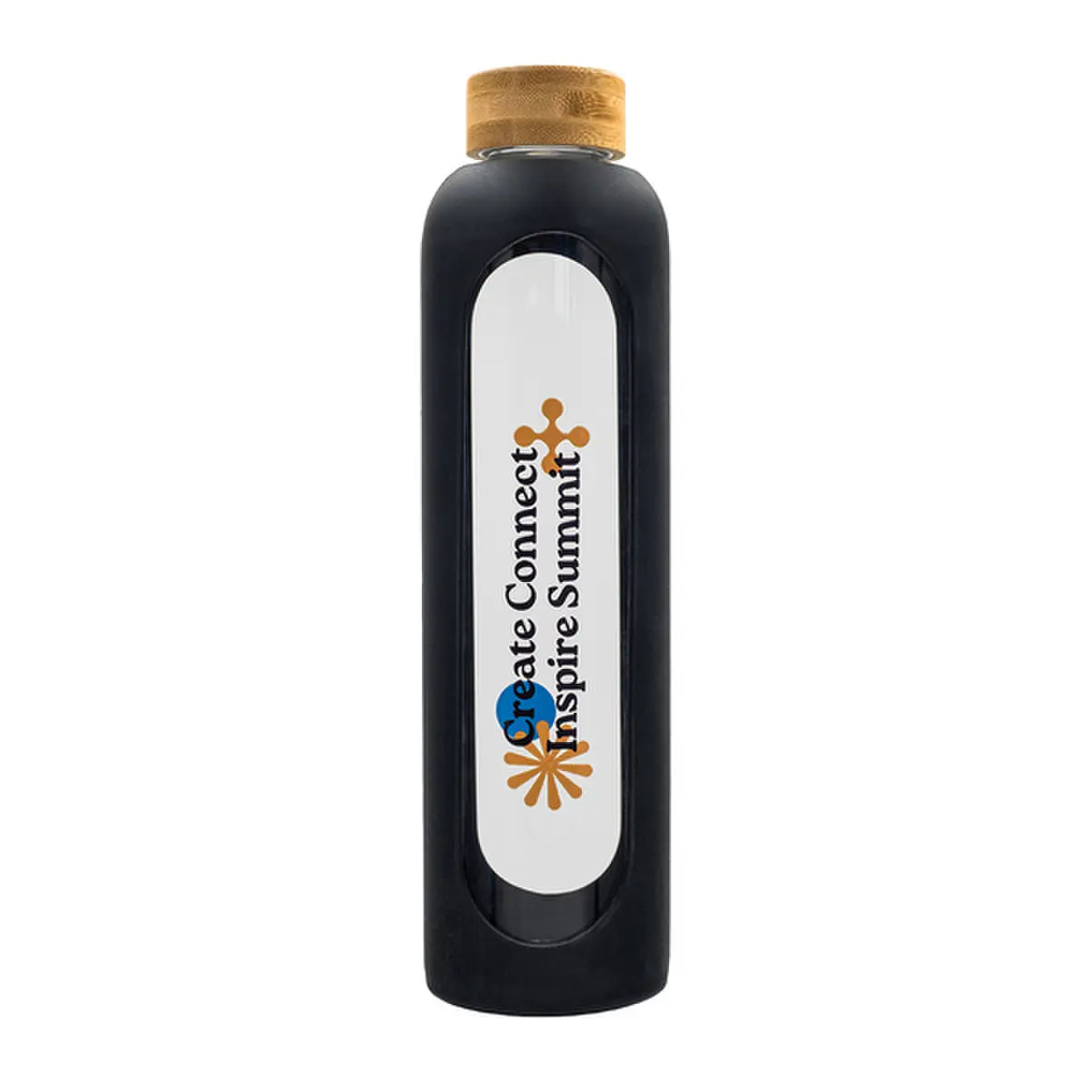 Butelka ze szkła borokrzemowego Richmond 1100 ml, czarny