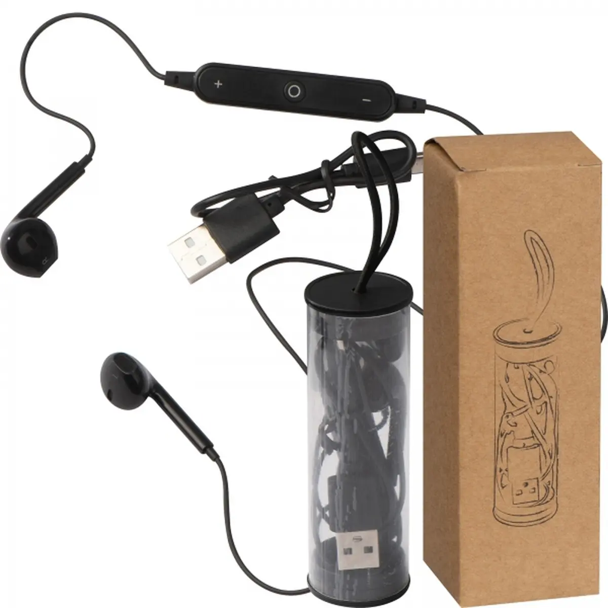 Słuchawki douszne bluetooth ISAAC