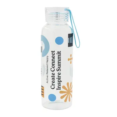 Butelka szklana Azure 500 ml, transparentny