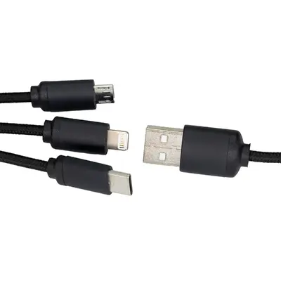 Kabel 3w1 z podświetlanym logo długi 120 cm, W201TG