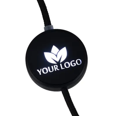 Kabel 4w1 z podświetlnym logo - LH-ZM02