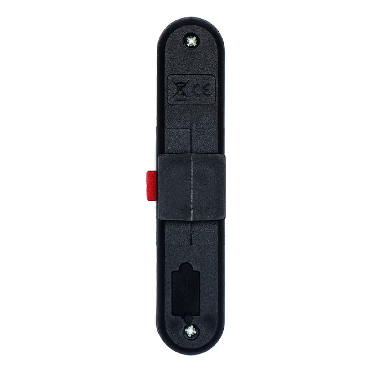 Lampka rowerowa Utrecht,  ładowana przez  USB, czarny