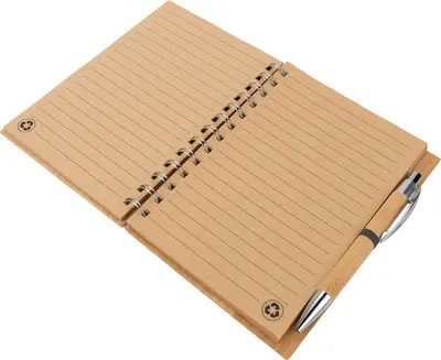 Notatnik A5 w linie z papieru z recyklingu FRANCESCA