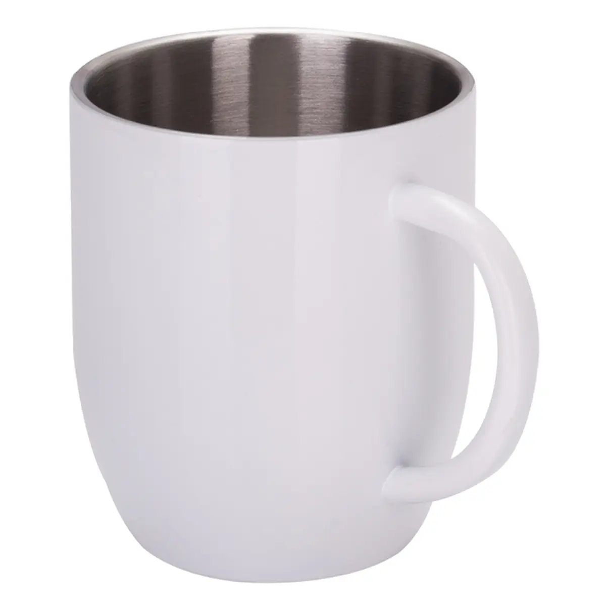 Kubek stalowy Day Alis z powłoką sublimacyjną 350 ml, biały