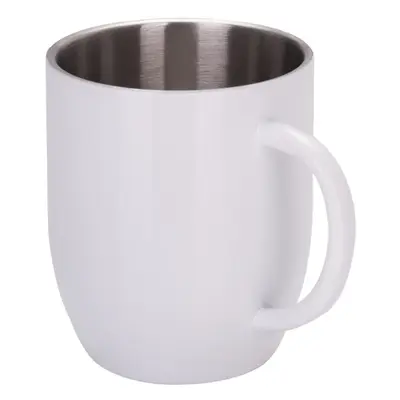 Kubek stalowy Day Alis z powłoką sublimacyjną 350 ml, biały