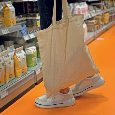 Torba bawełniana z krótkimi uszami 140 g/m2 REBECA