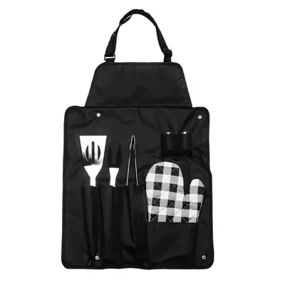 Fartuch grillowy Steakout, czarny