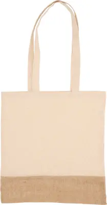 Torba bawełniana z jutowym dnem 140 g/m2 DOREEN