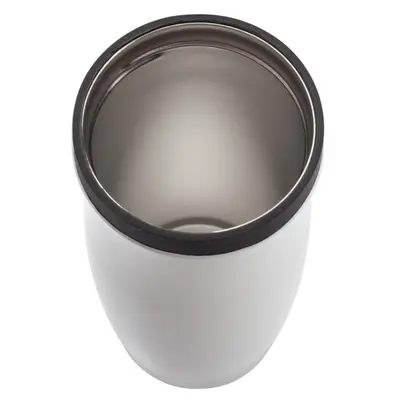 Kubek termiczny Viki 390 ml, czarny/biały