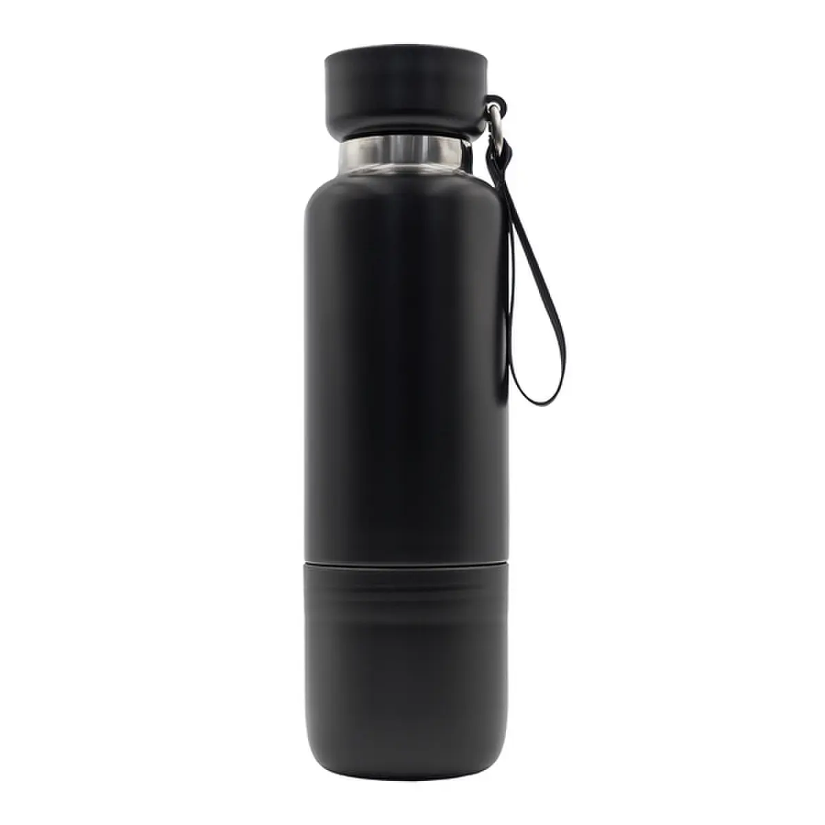 Wielofunkcyjna butelka termiczna Multina 500 ml, czarny