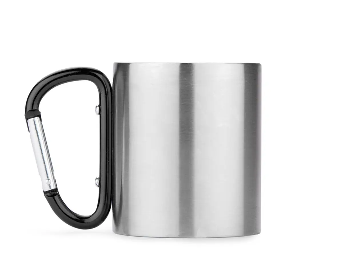Kubek z karabińczykiem CAMPIC 200 ml