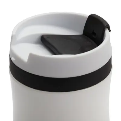 Kubek termiczny Viki 390 ml, czarny/biały