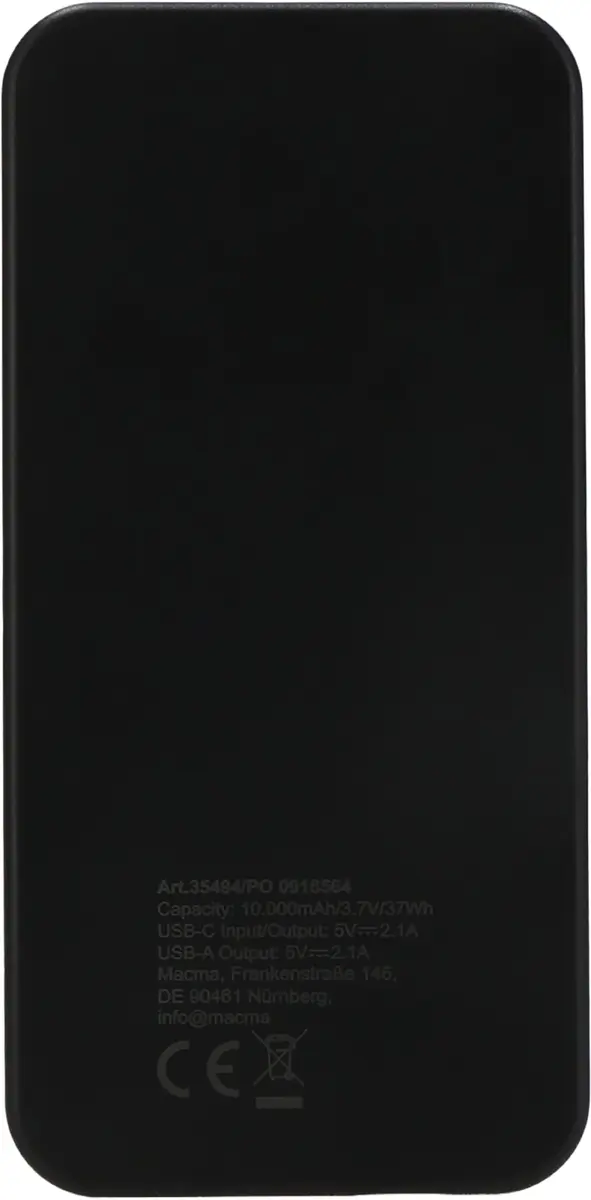 Power bank z ABS z recyklingu 10000 mAh PRESTON