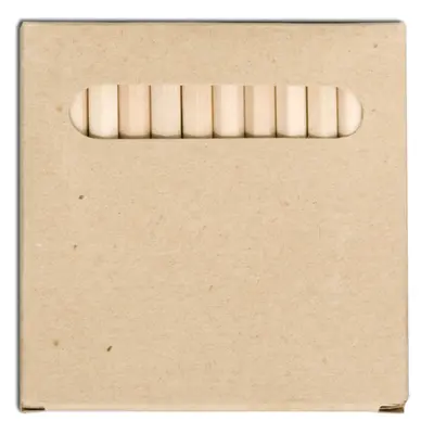 Zestaw 12 kredek 9 cm, ecru