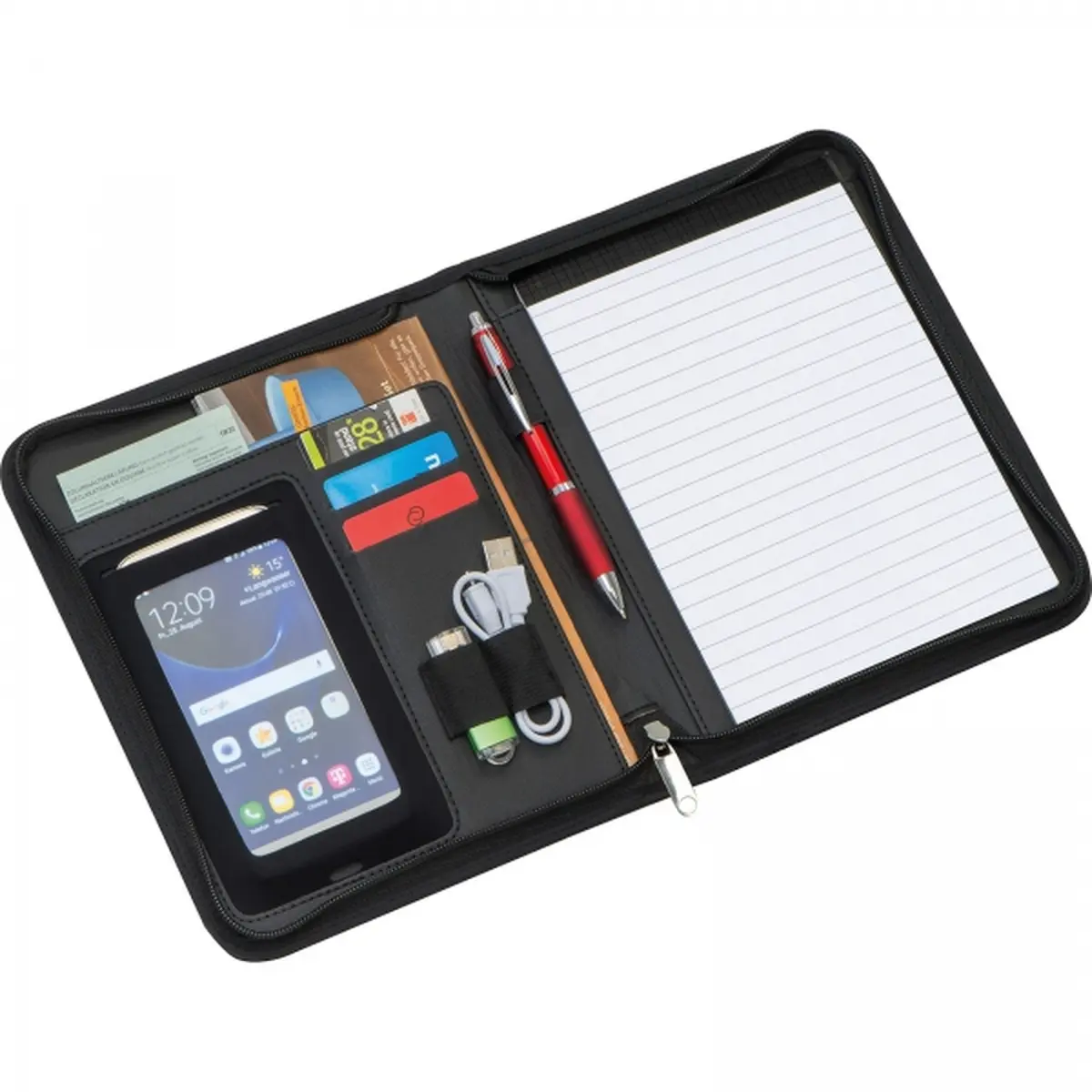 Folder A5 z notatnikiem w linie LOGAN